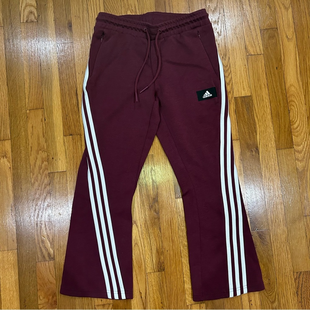 Adidas crop/short flare woven pants
